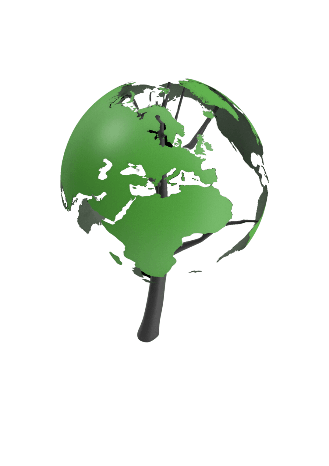 Planète verte, symbole de la transition énergétique